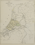 29133 Kaart van Nederland met aanduiding van de plaatsen waar tussen 10 augustus 1865 en 1 april 1866 rundertyfus is ...